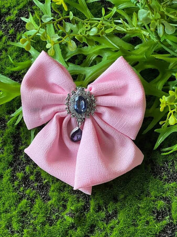 Crepe Bow Clip