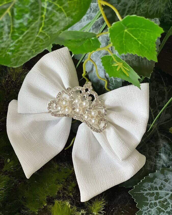 Crepe Bow Clip